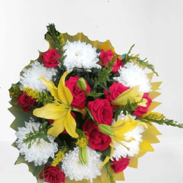 White Beauty With Red Rose