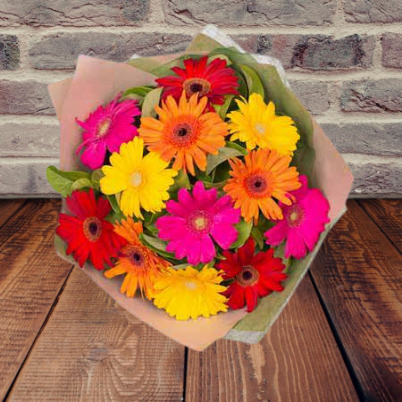 Fresh Gerbera Buckky - Maaliondoor